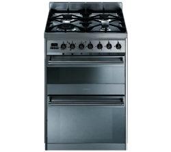 Smeg Symphony SY62MX8 Dual Fuel Cooker - Stainless Steel